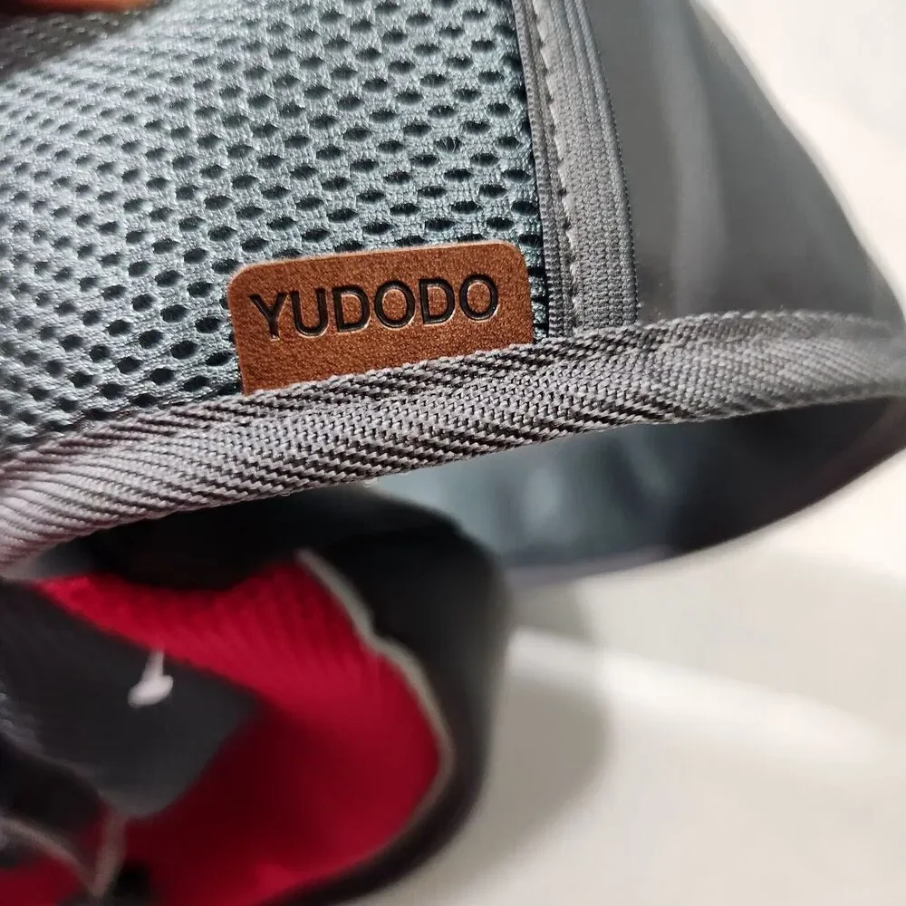 Yudodo Pet Carrier Bag Dog Cat Travel Bag Padded Strap Small Color Pink And Gray